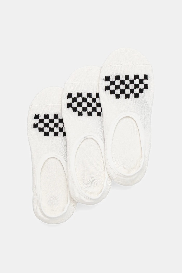 Vans șosete 3-pack sosete scurte alb VN000QCAYB21