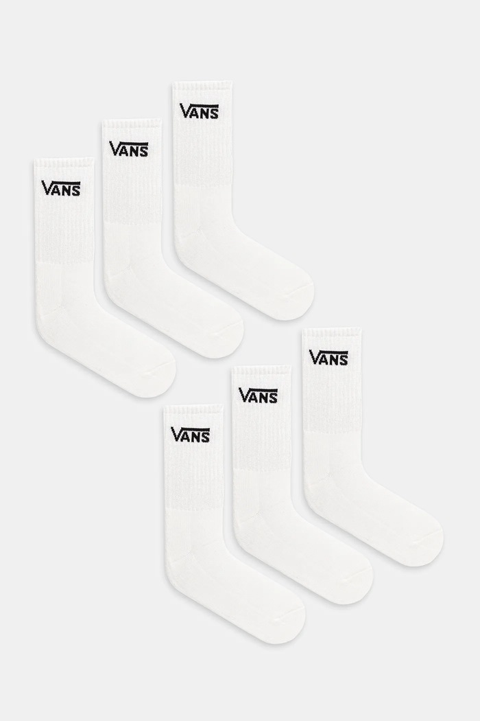 Κάλτσες Vans 6-pack ψηλές κάλτσες λευκό VN000QCBWHT1