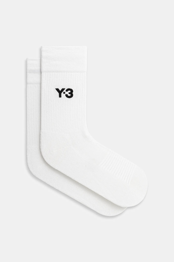 Y-3 socks Classic Crew ankle socks white JZ6269