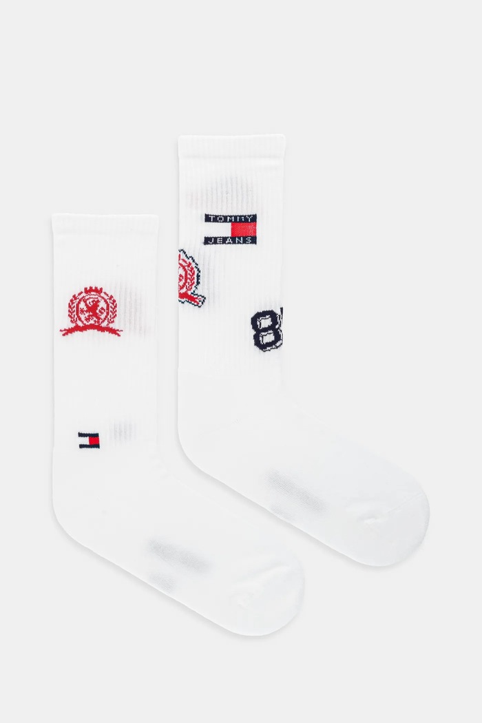 Tommy Jeans Șosete 2-pack alb 701236470