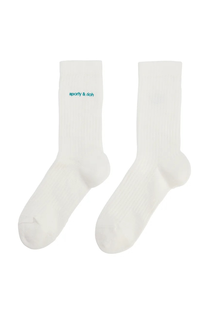 Ponožky adidas Originals x Sporty & Rich dlouhé ponožky béžová KA7997