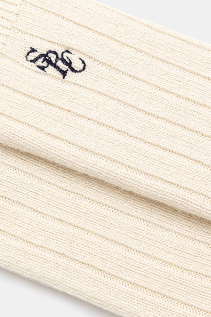 Носки с добавлением шерсти Sporty & Rich SRC Cashmere AC07867302WH37 бежевый AW25