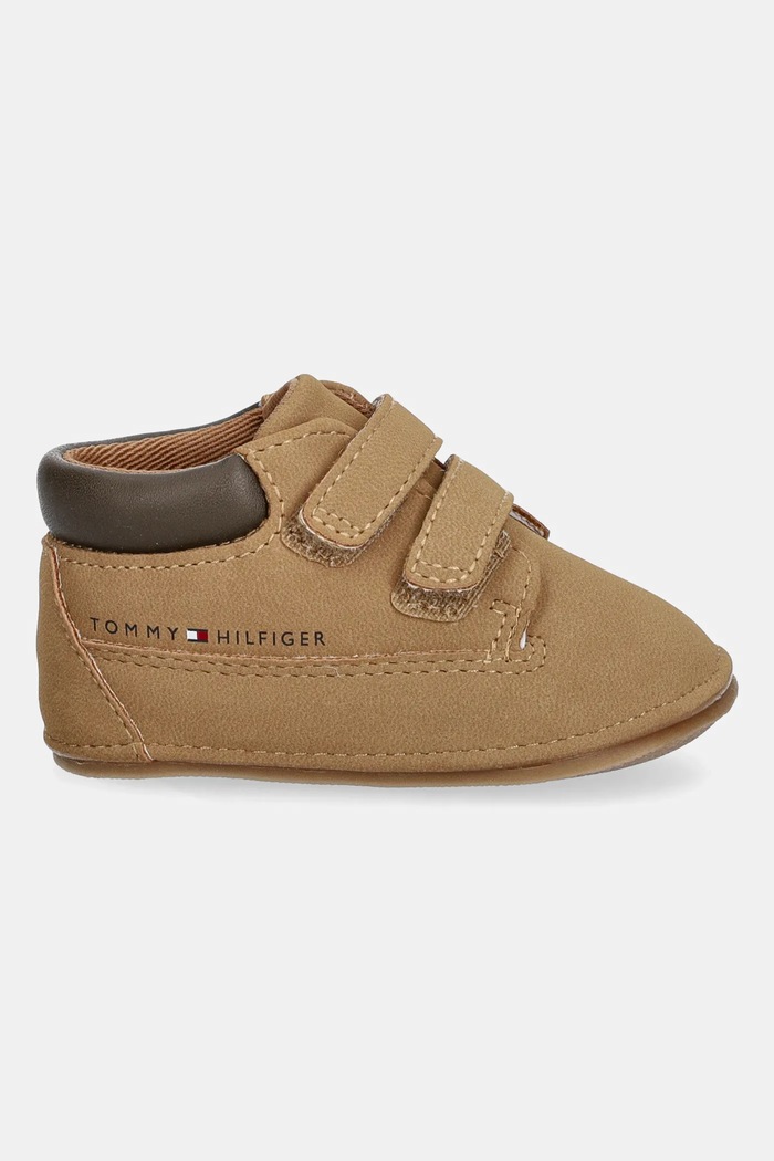 Βρεφικά παπούτσια Tommy Hilfiger T0B5.34059 καφέ AW25