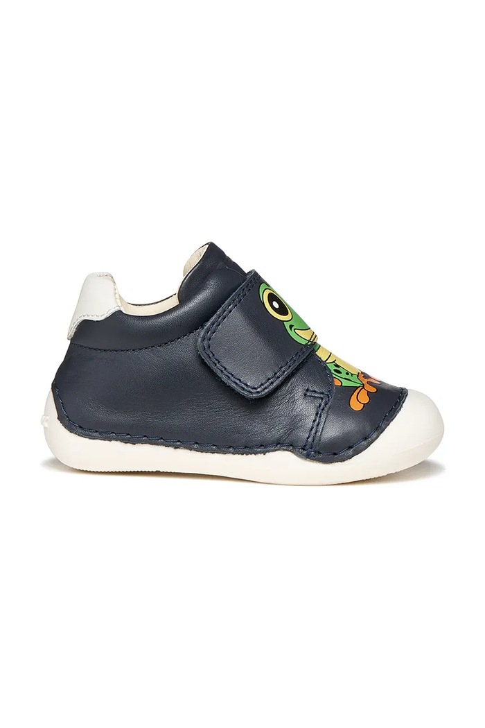 Geox pantofi din piele pentru bebeluși TUTIM B3539C.00085.18.23 bleumarin SS26