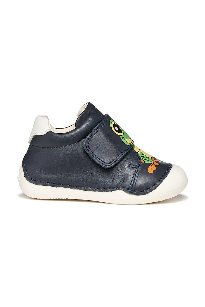 Geox pantofi din piele pentru bebeluși TUTIM B3539C.00085.18.23 bleumarin SS26