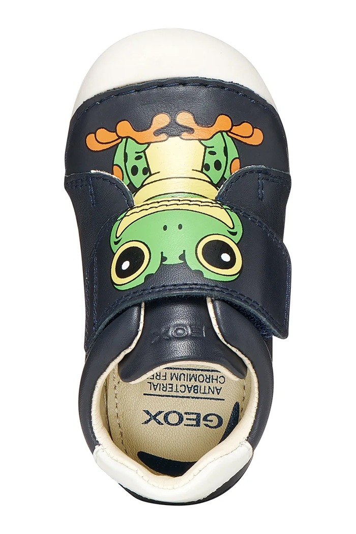 Geox pantofi din piele pentru bebeluși TUTIM B3539C.00085.18.23 bleumarin