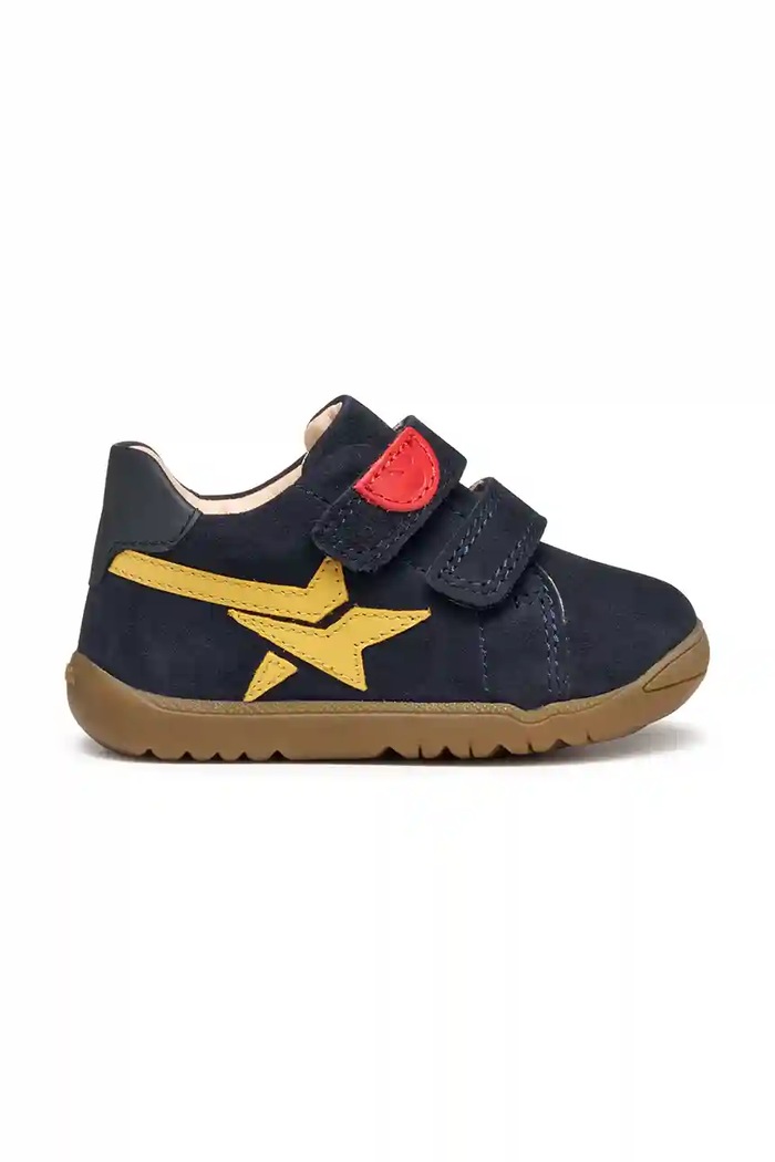 Детски половинки обувки от велур Geox MACCHIA B564NA.02185.19.26 тъмносин AW25