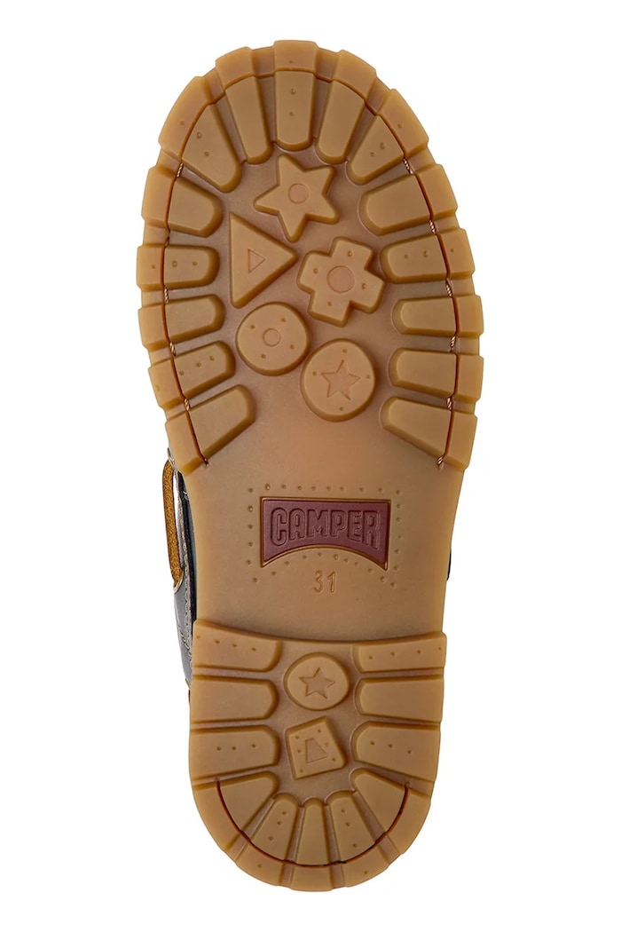 Παιδικά δερμάτινα μοκασίνια Camper Compas Kids K800416.39.40 μαύρο