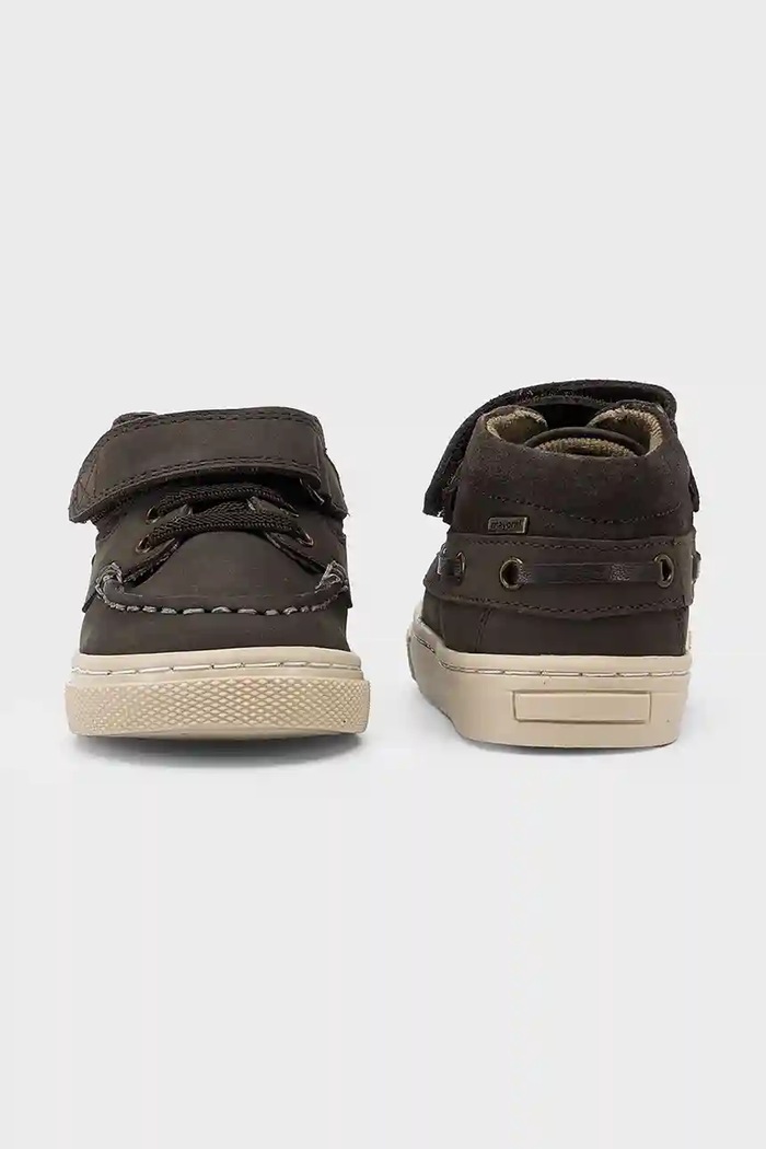 Детски половинки обувки от кожа Mayoral 42599.65A.Baby.9BYA кафяв AW25