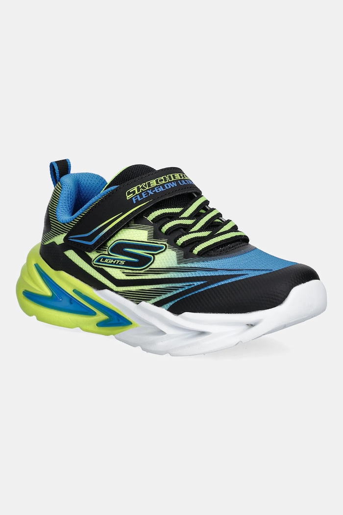 Dětské tenisky Skechers FLEX-GLOW ULTRA textilní modrá 400139L