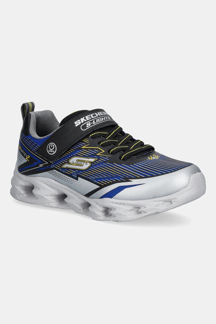 Dětské tenisky Skechers VORTEX 2.0 - VELTROX textilní stříbrná 400605L