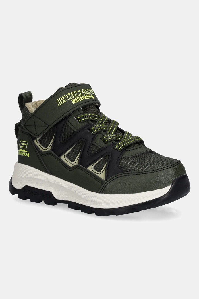 Dětské tenisky Skechers STORM BLAZER - DRIZZLE SQUAD textilní zelená 406377L