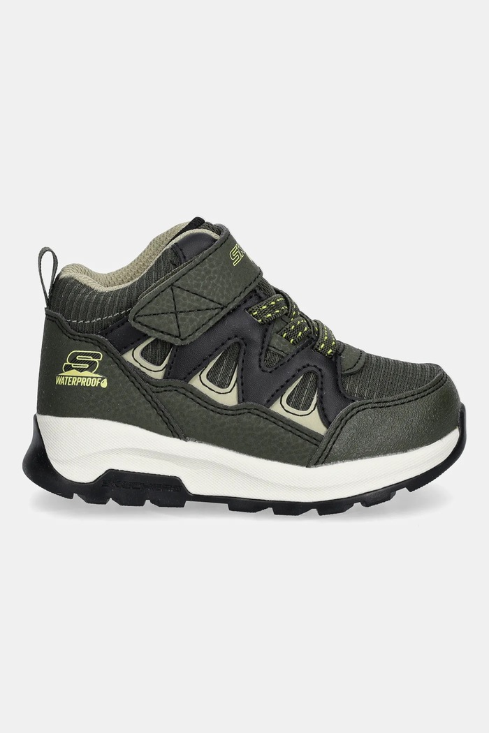 Dětské zimní boty Skechers STORM BLAZER - DRIZZLE SQUAD 406377N zelená AW25