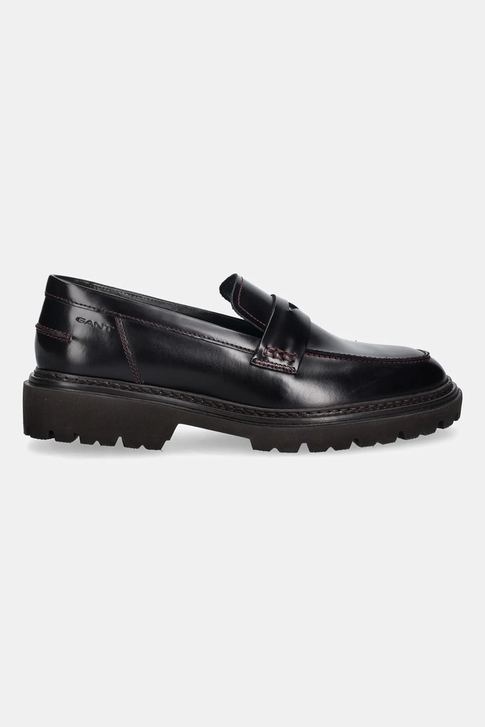 Gant mokasyny skórzane Ivyhill 31531117 brązowy AW25
