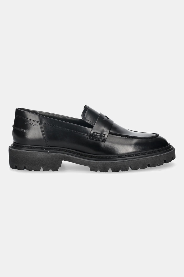 Gant mokasyny skórzane Ivyhill 31531117 czarny AW25