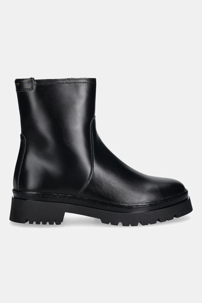 Δερμάτινες μπότες Gant Aligrey 31541155 μαύρο AW25