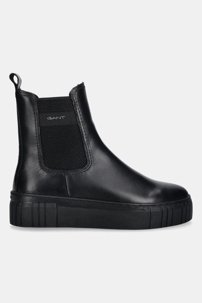 Gant sztyblety skórzane Snowmont 31551096 czarny AW25