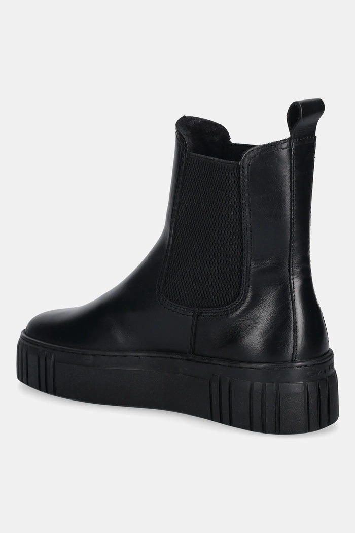 Obuwie Gant sztyblety skórzane Snowmont 31551096 czarny