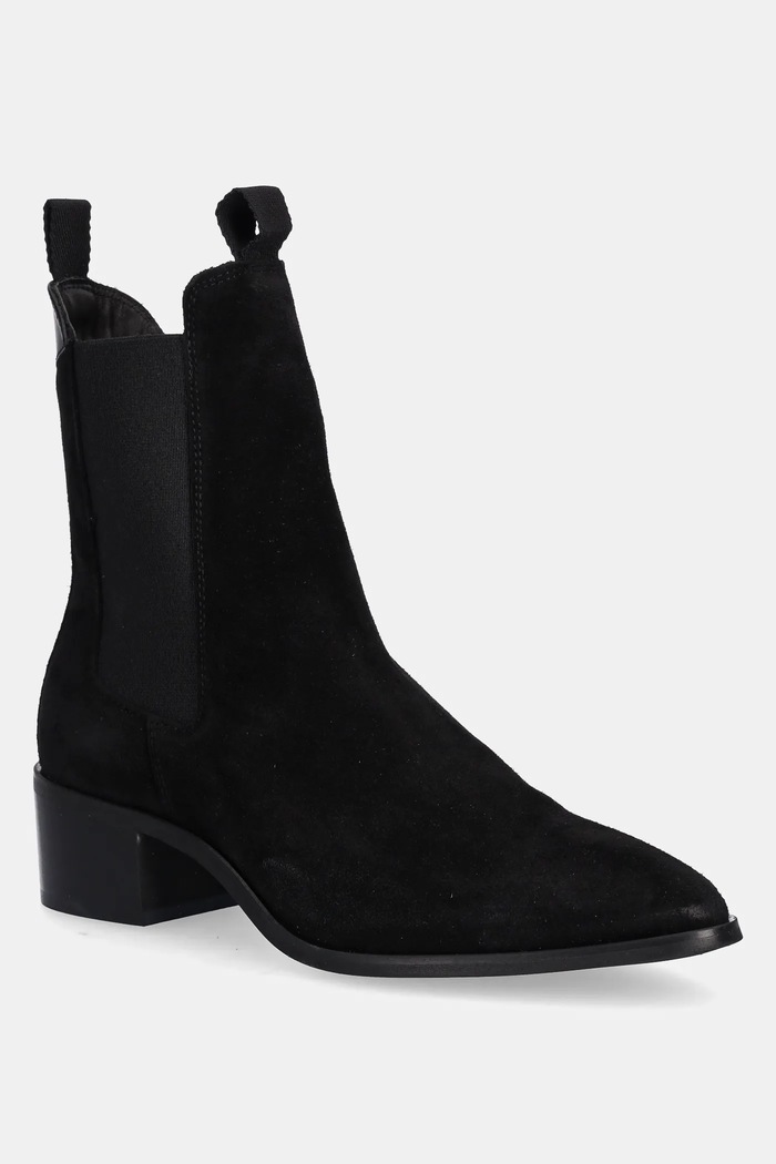 Gant magasszárú cipő velúrból St Broomly lapos fekete 31553093