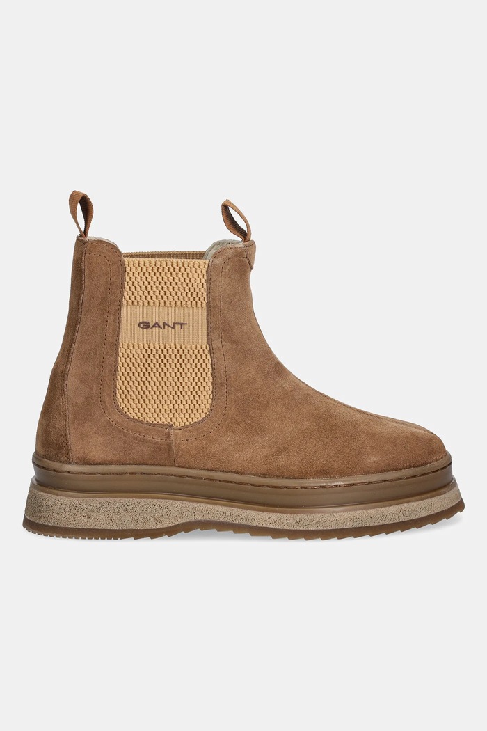 Σουέτ μπότες τσέλσι Gant Sistown 31553102 καφέ AW25