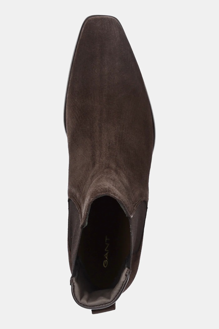 Gant botine din piele întoarsă Bassotte maro 31553150