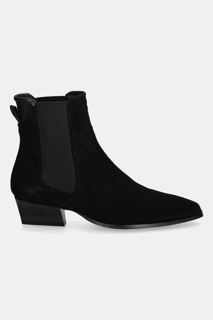 Semišové kotníkové boty Gant Bassotte 31553150 černá AW25
