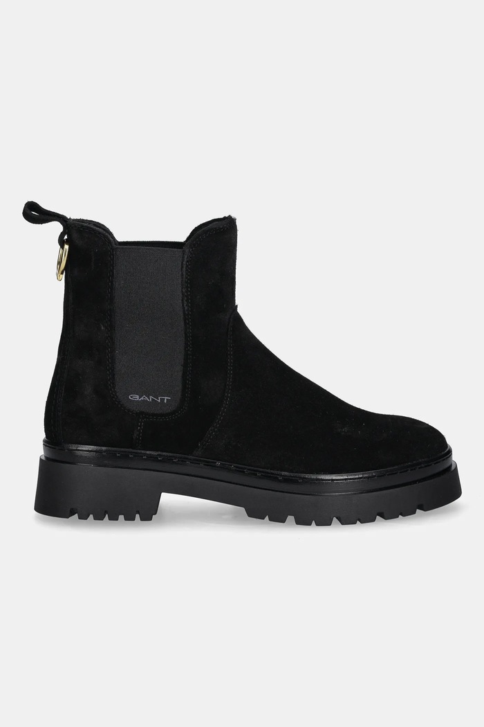 Semišové kotníkové boty Gant Aligrey 31553157 černá AW25