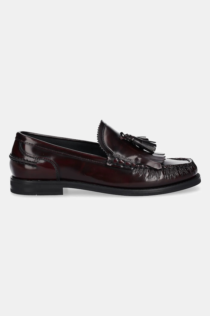 Gant mokasyny skórzane Gracelyn 31571062 bordowy AW25
