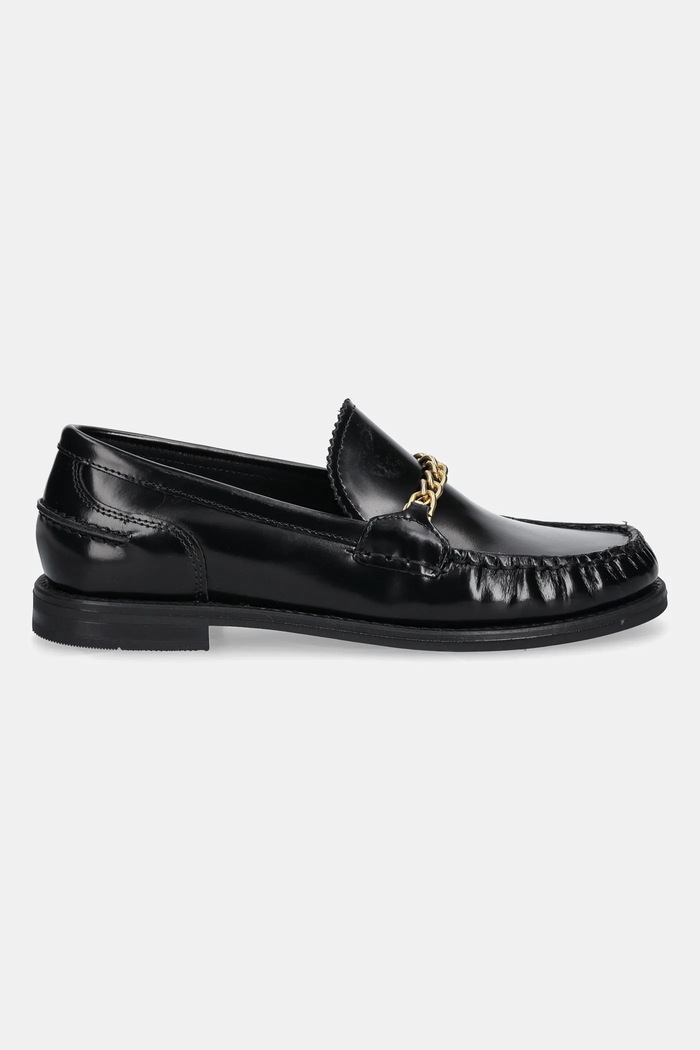 Gant bőr mokaszin Gracelyn 31571123 fekete AW25