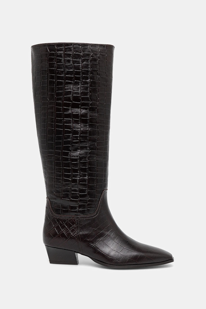 Gant ghete de piele Bassotte 31581075 maro AW25