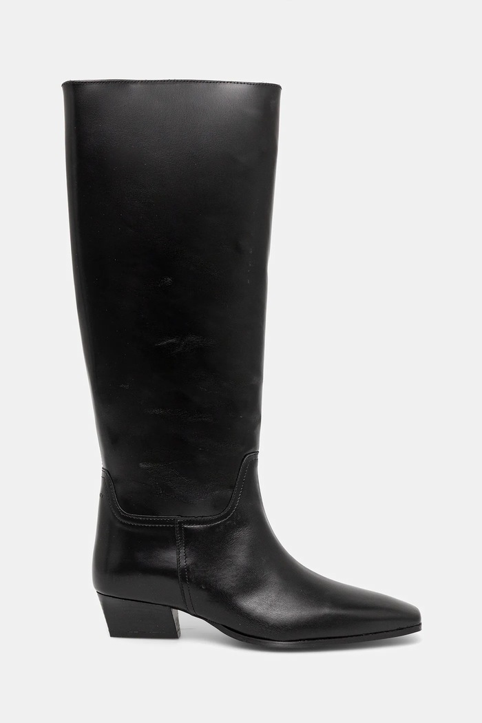 Gant bőr csizma Bassotte 31581076 fekete AW25