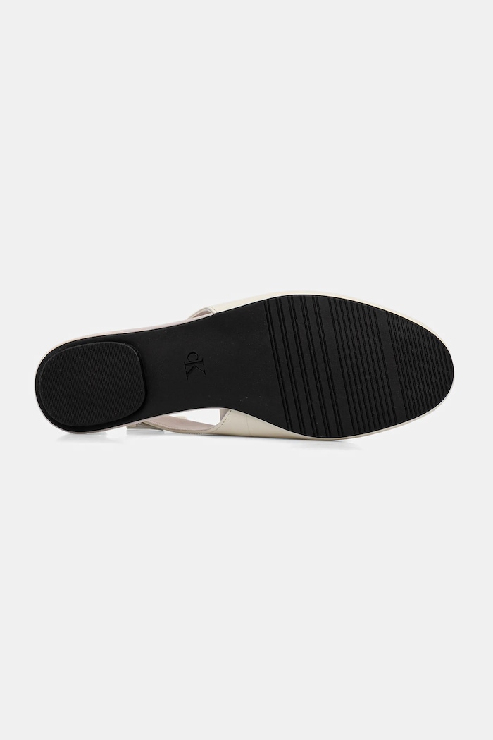 Kožené balerínky Calvin Klein BALLERINA SLING BACK LTH HW0HW02655 béžová