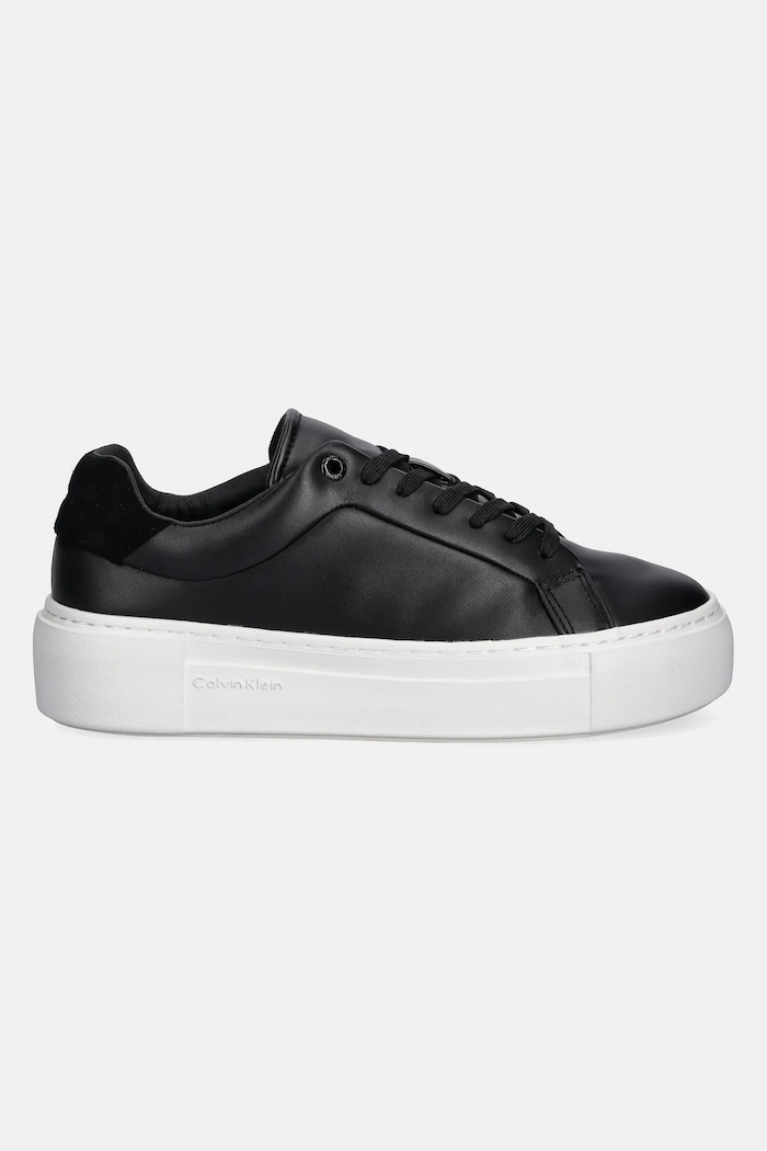 Calvin Klein sneakersy FF CUPSOLE LACE UP LTH HW0HW02570 czarny AW25