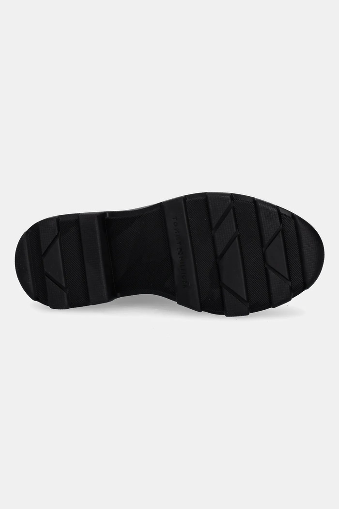 Holínky Tommy Hilfiger RUBBER FLAG CLEATED RAINBOOT FW0FW08637 černá