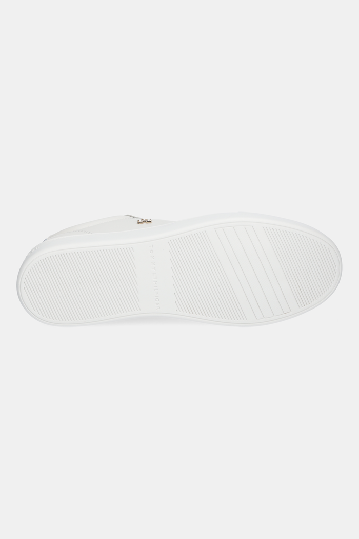 Kožené tenisky Tommy Hilfiger ESSENTIAL ELEVATED COURT SNEAKER FW0FW08680 biela
