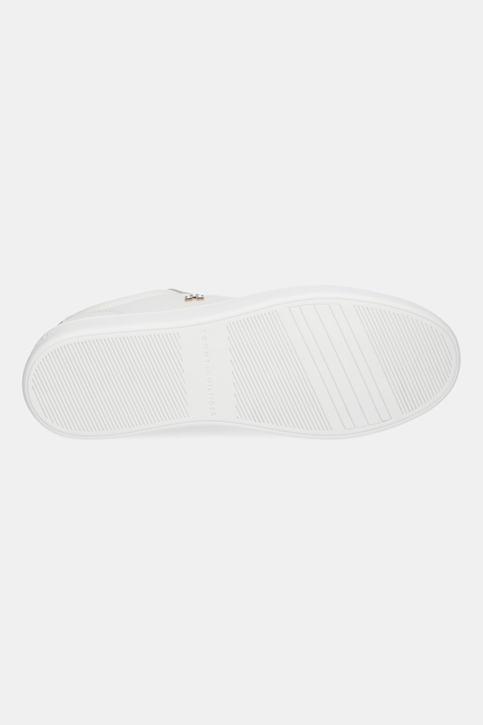 Kožené tenisky Tommy Hilfiger ESSENTIAL ELEVATED COURT SNEAKER FW0FW08680 biela