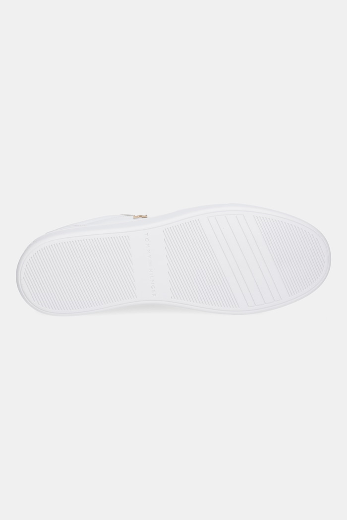 Kožne tenisice Tommy Hilfiger ESSENTIAL ELEVATED COURT SNEAKER FW0FW08680 bijela