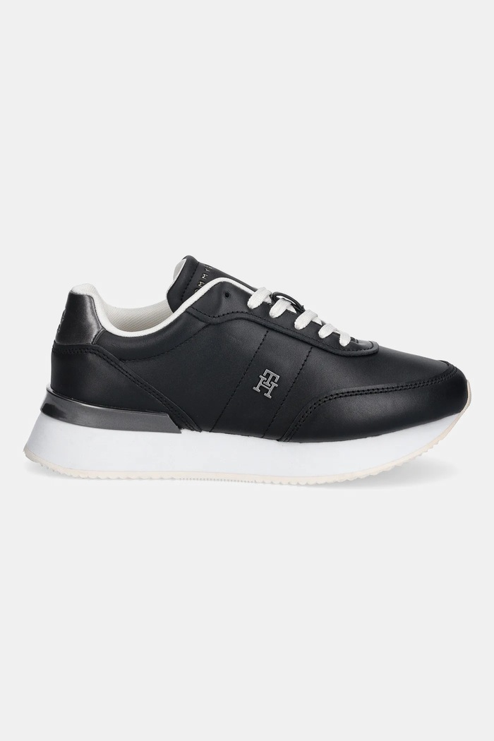Tommy Hilfiger sneakersy skórzane CHIC FASHION RUNNER FW0FW08695 czarny AW25