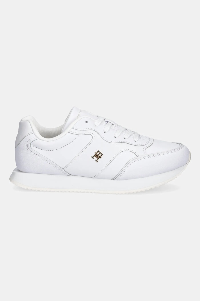 Kožené tenisky Tommy Hilfiger LEATHER RUNNER FW0FW08696 bílá AW25