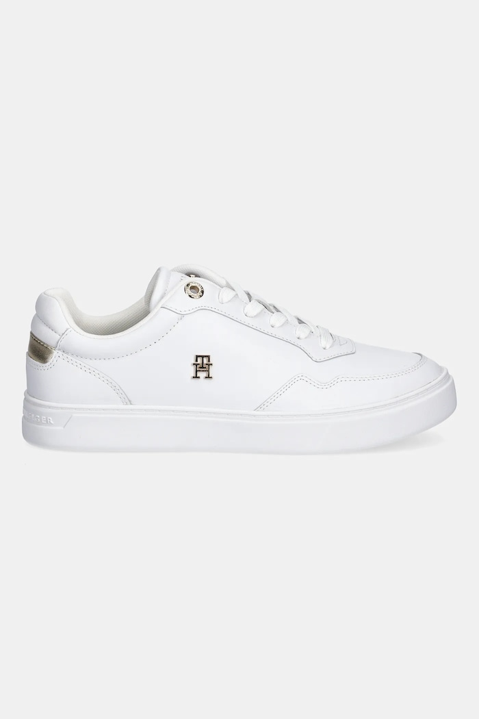 Kožené tenisky Tommy Hilfiger ESSENTIAL ELEVATED COURT SNEAKER FW0FW08758 bílá AW25