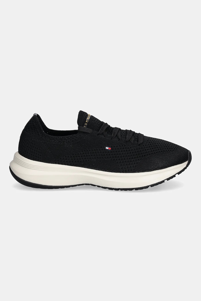 Tenisky Tommy Hilfiger TH KNIT RUNNER FW0FW08813 čierna AW25