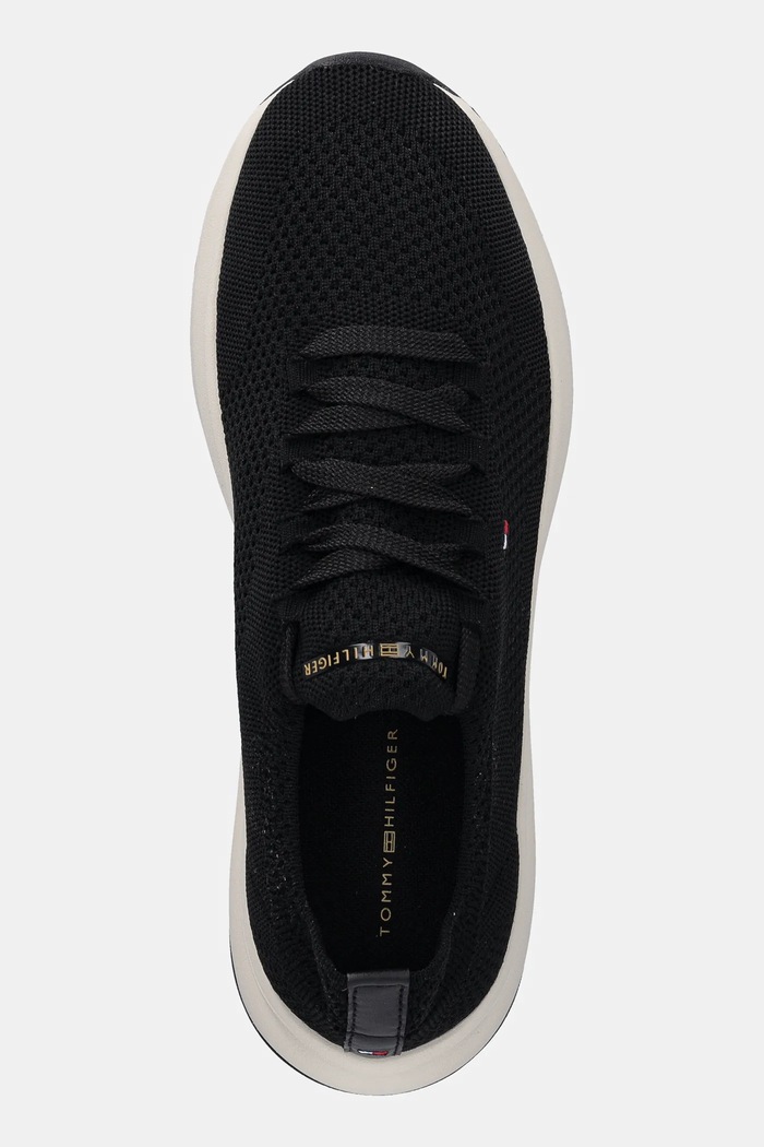 Tenisky Tommy Hilfiger TH KNIT RUNNER čierna FW0FW08813