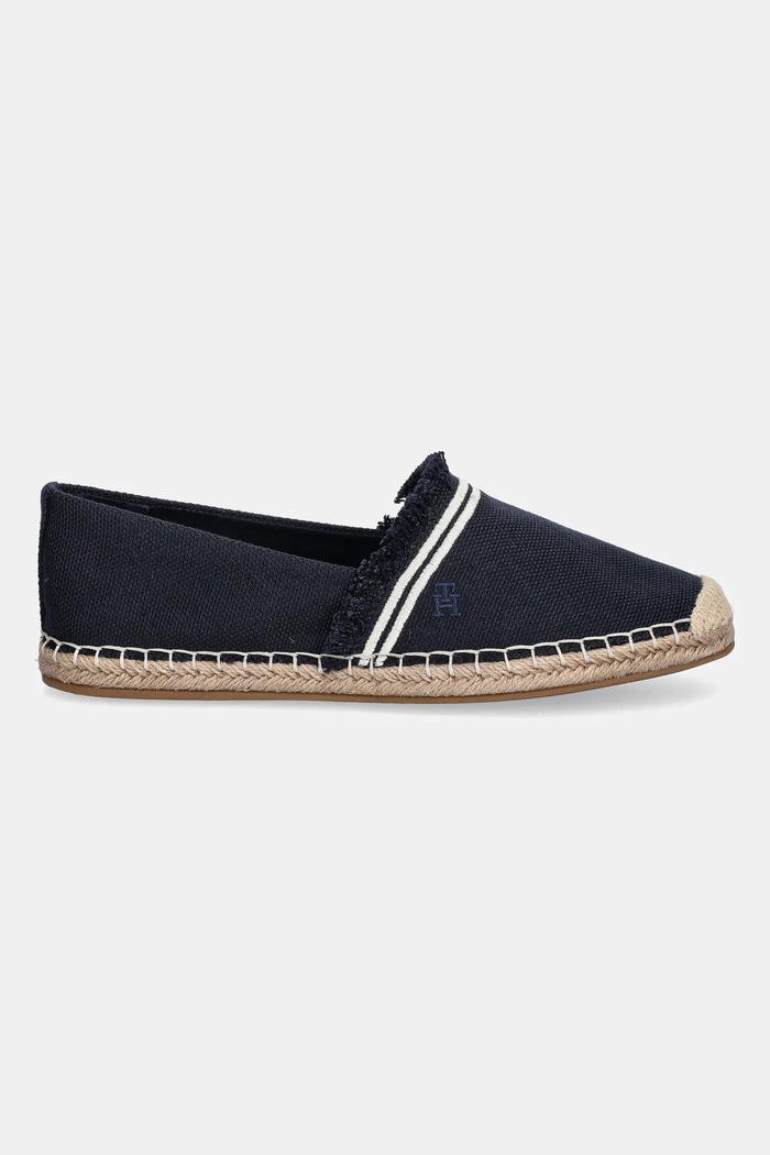 Espadrile Tommy Hilfiger FRINGE CANVAS CLOSED ESPADRILLE FW0FW08881 mornarsko plava AW25