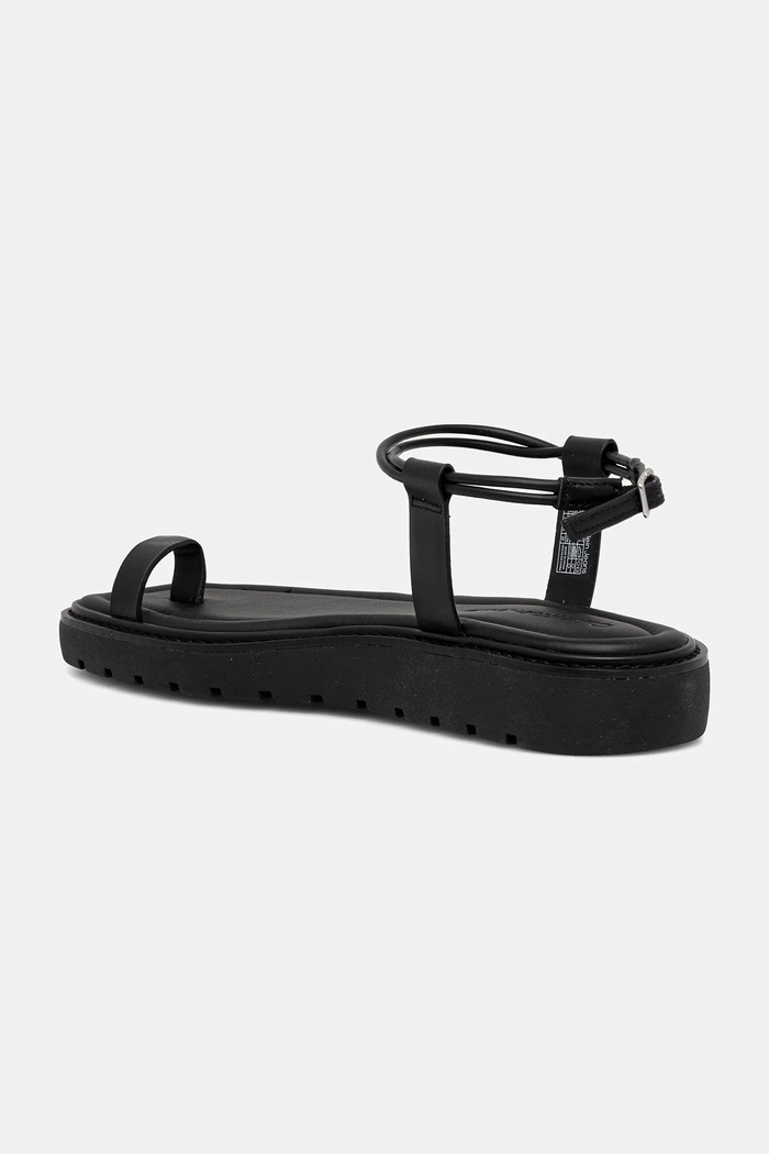 Scarpe Calvin Klein Jeans sandali ROPE TOE POST SANDAL LTH MG YW0YW01893 nero