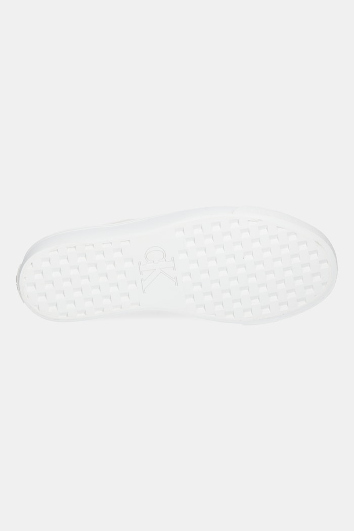 Πάνινα παπούτσια Calvin Klein Jeans VULC FLATFORM CTN LOGO TAG YW0YW01838 λευκό
