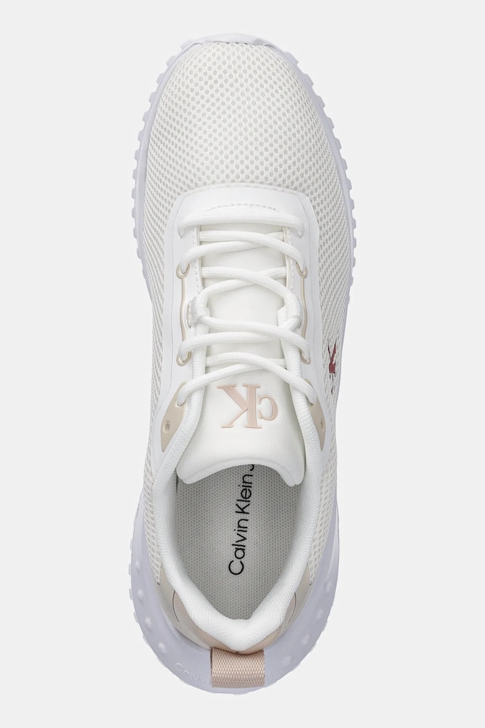 Маратонки Calvin Klein Jeans EVA RUNNER L-UP MIX MESH LOGO CK бял YW0YW01851