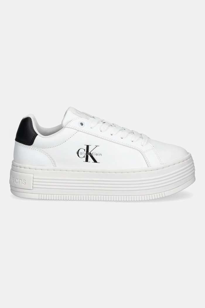 Calvin Klein Jeans sneakersy BOLD FLATF LOW LACE LTH YW0YW01878 biały AW25