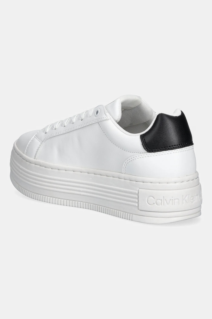 Obuwie Calvin Klein Jeans sneakersy BOLD FLATF LOW LACE LTH YW0YW01878 biały