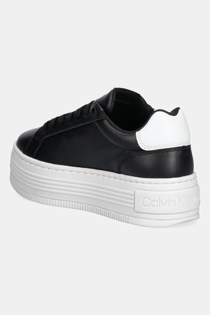 Obuwie Calvin Klein Jeans sneakersy BOLD FLATF LOW LACE LTH YW0YW01878 czarny
