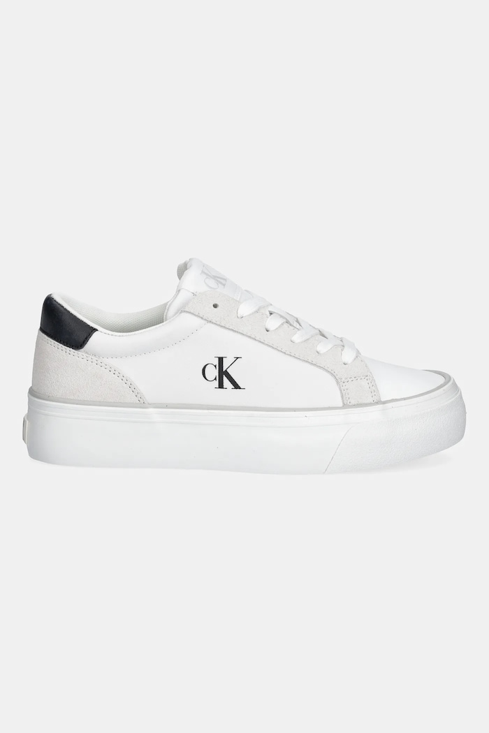 Маратонки Calvin Klein Jeans VULC FLATFORM MG NYLON MIX YW0YW01896 бял AW25